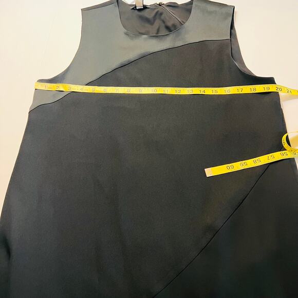 Alfani Sleeveless Asymmetrical Hem Shift Dress Size 10 Black NWT - Picture 4 of 6